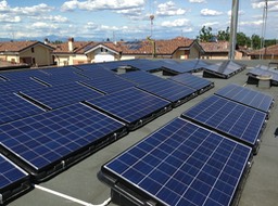 Impianto fotovoltaico 10kw tetto piano
